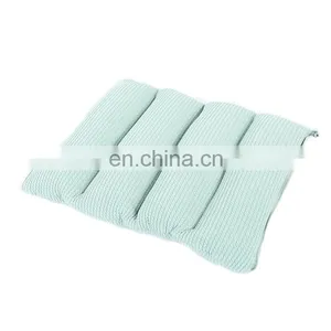 New Design Home Decor Green Four Folded Multi Function Polystyrene Car Seat Cushions Travel Pillow With Zipper thumbnail-3
