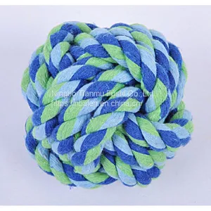 Hot Sale Pet Supplies Toy Teaser Ball Cotton Tie Knots Ball Pet Interactive Toys thumbnail-5