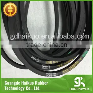Black Adjustable Rubber v Belt thumbnail-4