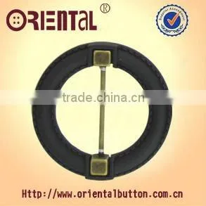 Imitation Leather Color Finish Black Nylon Buckle With Anti Brass Bar thumbnail-1
