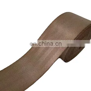 Factory OEM Custom 47mm Tan Color Four Twill High Tenacity Polyester /Nylon Webbing Tape for Airplane Car Seat Belt thumbnail-1