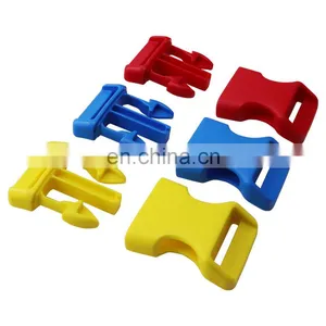 Flat Dual Adjustable Plastic Quick Side Release Plastic Buckles And Tri-Glide Slides For Pet Collar thumbnail-4