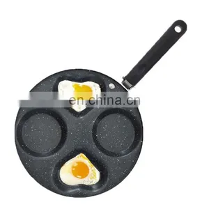 OEM Non-stick Cast Iron Cookware Divided Egg Frying Pan thumbnail-5