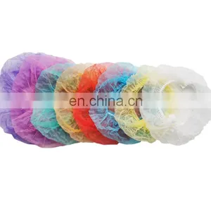 Disposable Non-woven Bouffant Round Caps Anti-dust Hat for Food Industry Disposable thumbnail-2