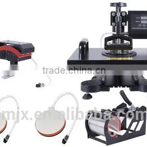New Design 5 in 1 Heat Press Machine For T Shirt/Mug/Cap/Plate/phone Cases thumbnail-1