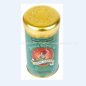 Special Round Cylinder Tea Packing Tin Box Tea Canister thumbnail-3