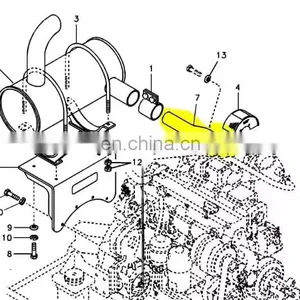 14505994 EC140B Exhaust Pipe thumbnail-1