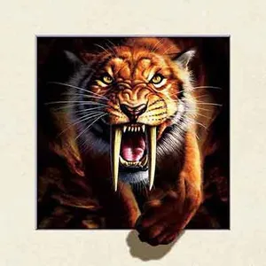 Professional Printing 3D Lenticular Frame Picture Tiger With Moving thumbnail-1