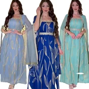 TR 80/20 Polyester/Viscose Woven High-grade Breathable Fabric White Middle Robe Arabian Medium Robe Islamic Robe thumbnail-4