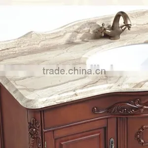 European Style Classic Bathroom Cabinet, Bathroom Corner Vanity Cabinet thumbnail-3