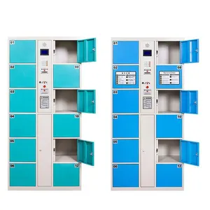 Commercial Smart Locker System for Shopping Malls – 12/24/36 Door Steel Storage Cabinet With Barcode Access | Bulk Order Available thumbnail-4