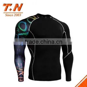 Custom Sublimation Printed Long Sleeve Compression Tights thumbnail-6