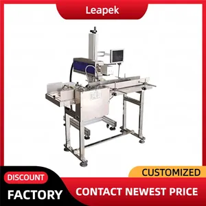 30W 40W CO2 Flying Laser Marker Non-Contact Marking on Moving Bottles, Cans, Food Packaging Lines thumbnail-3