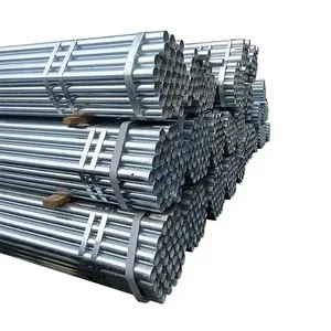 Supply Threaded End Galvanized Steel Pipe GI Pipe Anti Rust Galvanized Tube With Plastic Cap thumbnail-1