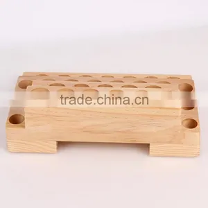 FSC Art Minds Shabby Chic Style Solid Pine 4 Tiers Handmade Essential Oil Display Rack Holder 46 Bottles for 5-15ml Wood Racks Quality Choice thumbnail-2