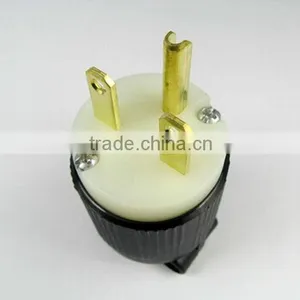 Super Nylon UL Listed Nema 6-15p Industrial Plug/American Power Plug/Nema Straight Blade Plug 15A 250V thumbnail-2
