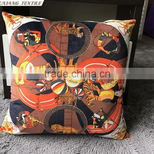 Velvet Digital Printed Cushion Polyester Pillow Sofa Cushions For Sale thumbnail-2