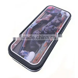 Rectangular Metal Pencil Tin Box thumbnail-1