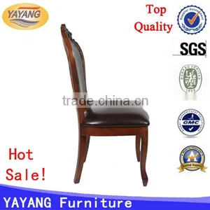 Easy Antique Indian Luxury Leather Seat Copper Nail Royal Baby Connection High Chair Wooden thumbnail-2