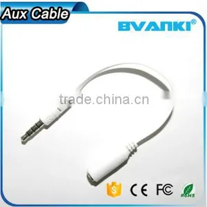 New Products 2016 3.5mm Stereo Male to Female Audio Aux Cable for Iphone 6s Phone Unlocked Free Samples Supplier's Choice thumbnail-3