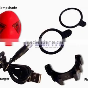 2 LED 4 Color Option ABS Material Alien Shape Bike Light Spider Tail Light thumbnail-2