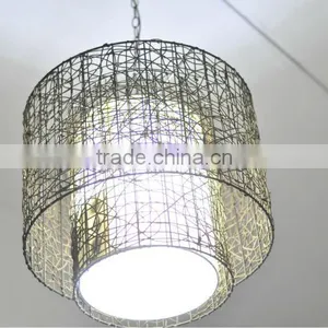 Natrual Rattan Weave Lamp, Hotel Floor Weaving Lanterns, Handmade Rattan Weaving Light thumbnail-1