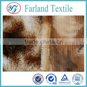 100%polyester Textile and Apprel Fabric PV Velvet Plush thumbnail-1
