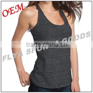 Customized Eco-friendly Athletic Women Gym Singlet, Women Bodybuilding Vest Wholesale Quality Choice thumbnail-1