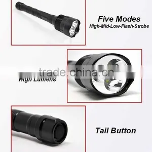 (160358) OEM/ODM Aluminum 18650 Battery Rechargeable High Power Led Flashlight thumbnail-4