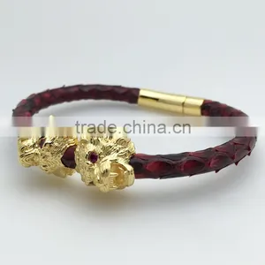 2016 Fashion Jewelry Retro Gold Lion Head 316 Stainless Steel Bracelet thumbnail-5