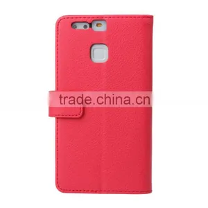 Original MMT Litchi Grain Wallet Leather Flip Case ForHuawei P9 Photo Frame Holder Leather PU Case With Card Slot for Huawei P9 thumbnail-6