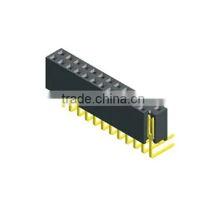 2.54mm Pitch Dual Row Right Angle Female Header thumbnail-1