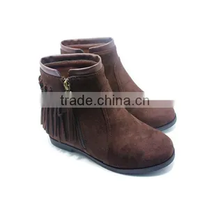 2016 Fashion Ladies Winter Unique Tassel Suede Boots thumbnail-1