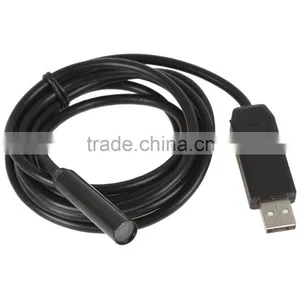 2M Cable Length IP66 Waterproof 10mm Lens Mini USB Endoscope Camera Inspection Camera Borescope Tube Snake Scope 4 LEDs thumbnail-3