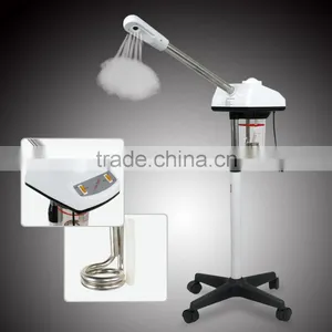 Vertical 2 IN 1 Desktop LED Magnifier Lamp FACIAL Skin Checking FACE OZONE Hot Spray STEAMER Salon SPA 5X thumbnail-2
