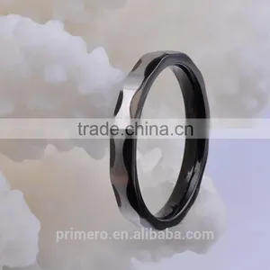 316L Stainless Steel Black Fine Jewelry Rings For Men Wedding Jewelry thumbnail-4