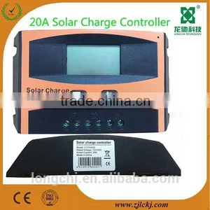 New Product 20A Solar Charge Controller With LCD Display Bright Color Yellow thumbnail-2