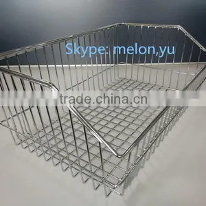 Chrome Wire Basket for Hospital and Chrome Hospital Basket/Wall Panel Basket thumbnail-2