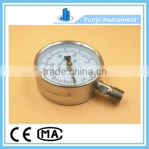 SS316 Double Scale Pressure Gauge kg and Psi thumbnail-4