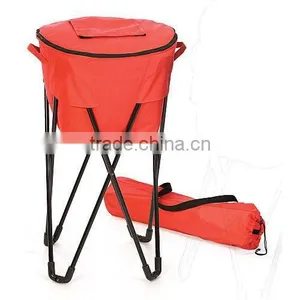 Folding Tub Cooler Bucket Beer Cooler With Stand thumbnail-1