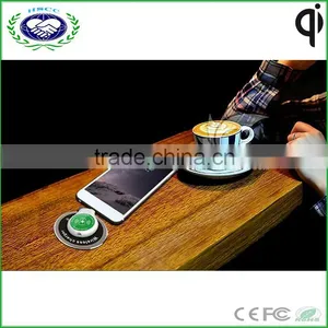 Office Portable Mini Wireless Charger for WPC Qi thumbnail-2