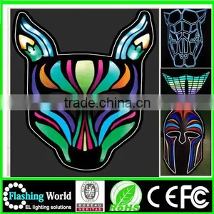 Halloween Custom Fashionable Ladies Round Neck Black Cotton 2016 Hot Topic The United States Attractive Cool Masquerade Masks thumbnail-2