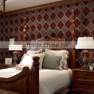 Wallpaper for Home Decoration Wallpaper Red Living Room thumbnail-1