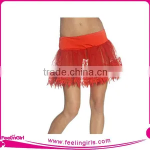 No MOQ Wholesale Women Red Petticoat Short Skirt thumbnail-1