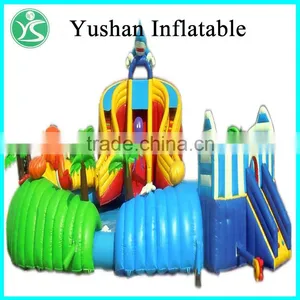 Chinese Suppliers Cheap Price Inflatable Trampoline Amusement Park thumbnail-2