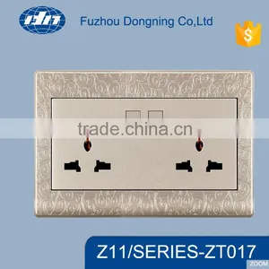 Double 13A Switch Socket/twinelectrical Wall Switch and Socket ZT017 thumbnail-1
