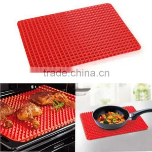 Silicone Cooking Mat Kitchen Red Pan Nonstick Silicone Baking Mat Mould Cooking Mat Oven Baking Tray Kitchen Tools thumbnail-1