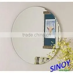 3mm to 6mm Decorative Unframed Bevelled Edge Round Mirror, Round Wall Mirror For Interior Applications thumbnail-2