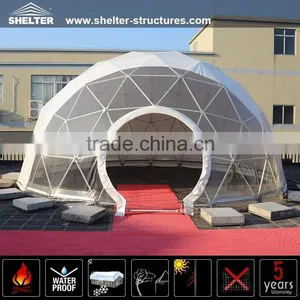 Small Half Transparent Steel Dome Tent for Event thumbnail-1