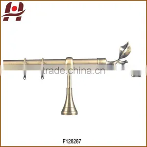 F128287-metal Iron Aluminium Stainless Steel Brass Plated Plain Twisted Extensible Telescopic Window Curtain Poles Rods Pipes thumbnail-1